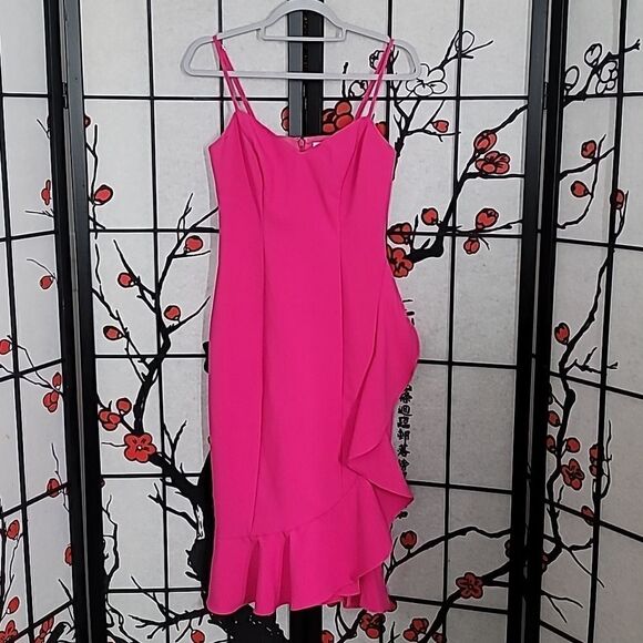 Likely LAVERNA FITTED MIDI DRESS IN FUCHSIA - Picture 4 of 12
